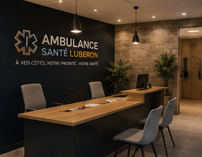 Intérieur des locaux des Ambulances Santé Luberon à Cavaillon