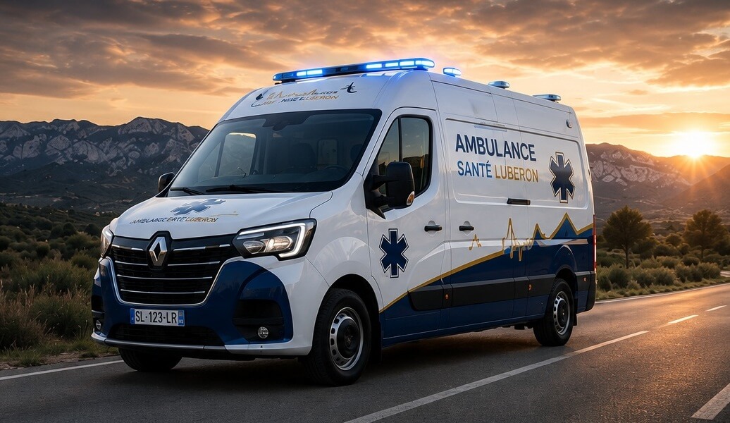 Ambulance moderne des Ambulances Santé Luberon à Cavaillon
