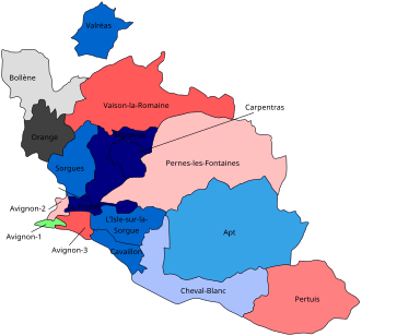 Carte du secteur d’intervention des Ambulances Santé Luberon autour de Cavaillon