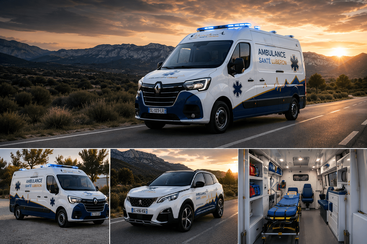Ambulance, VSL et brancard des Ambulances Santé Luberon à Cavaillon