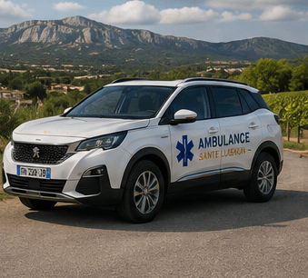 VSL de transport sanitaire des Ambulances Santé Luberon dans le Luberon